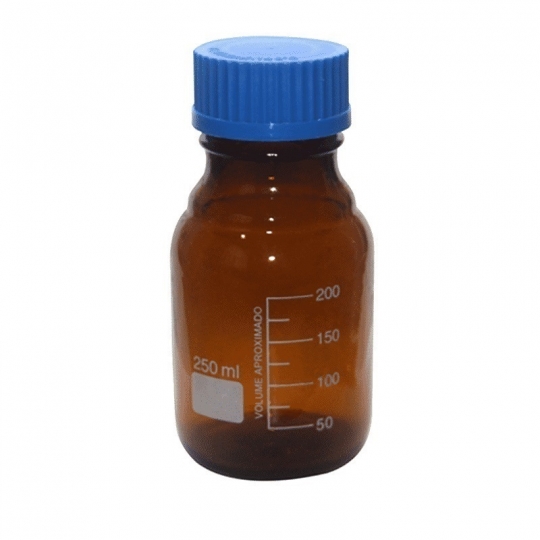 School Lab Reagent Bottles Amber