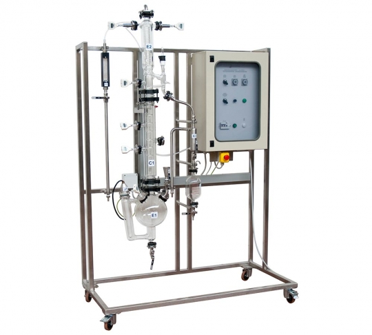 Manual Batch Distillation Pilot Plant with Data