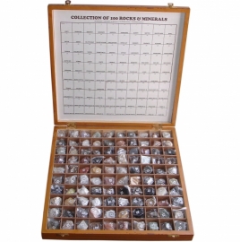 School Lab Mineral Rock Specimen 42pcs